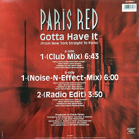 Paris Red - Gotta Have It (From New York Straight To Paris)