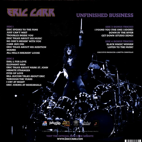 Eric Carr - Unfinished Business Record Store Day 2024 Blue Vinyl Edition