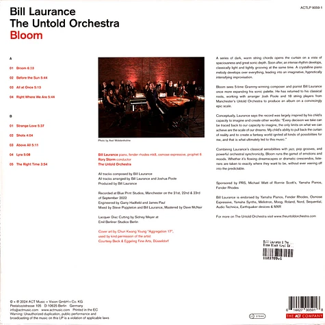 Bill Laurance & The Untold Orchestra - Bloom Black Vinyl Edition