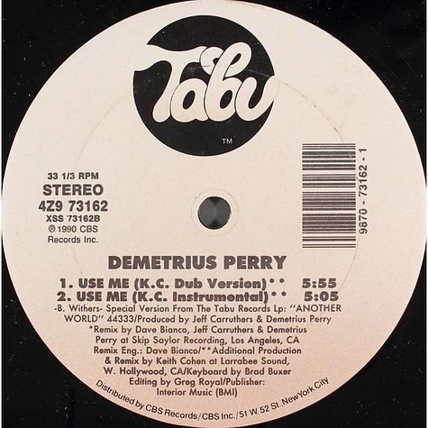 Demetrius Perry - Use Me