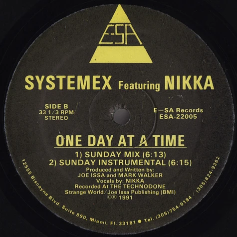 Systemex Featuring Nikka - One Day At A Time