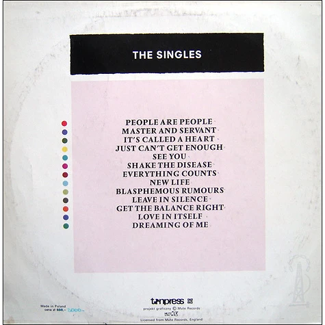 DEPECHE MODE - The Singles 81-85 LP