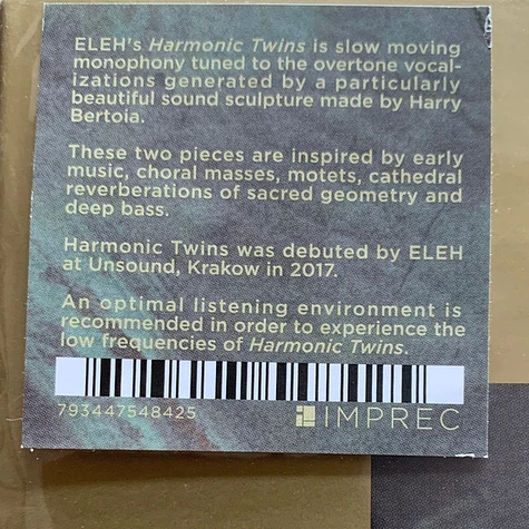 Eleh - Harmonic Twins