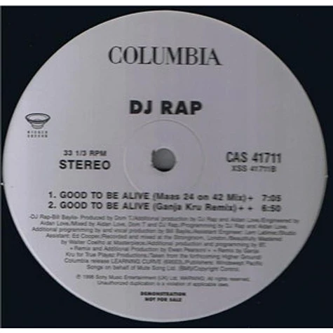 DJ Rap - Good To Be Alive (Remixes)