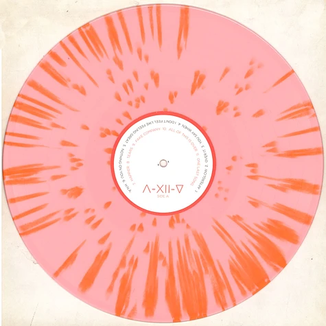 As December Falls - Happier. Record Store Day 2024 Orange Splatter Pink Vinyl Edition