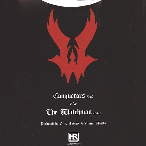 Warlord - Conquerors / The Watchman Black Vinyl Edition