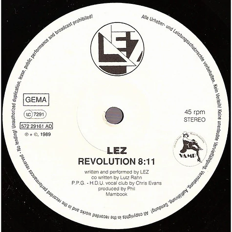 LEZ - Revolution / I Love You