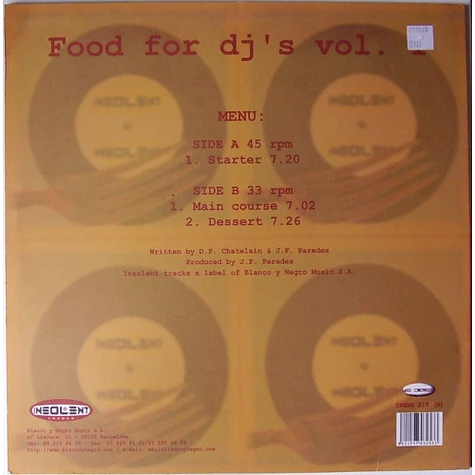 Food For DJ's - Vol. 1