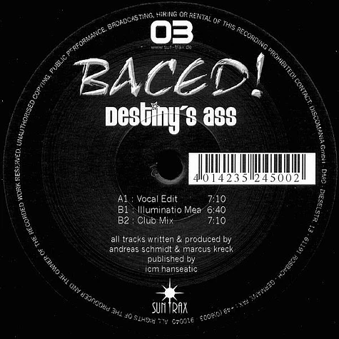 Baced! - Destiny's Ass