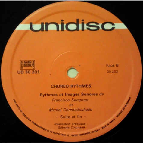 Francisco Semprun Et Michel Christodoulides - Choréo-Rythmes
