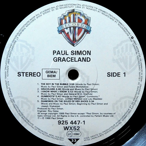 Paul Simon - Graceland