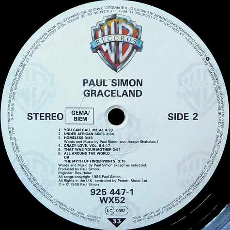 Paul Simon - Graceland