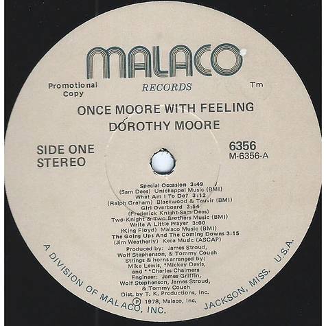 Dorothy Moore - Once Moore With Feeling