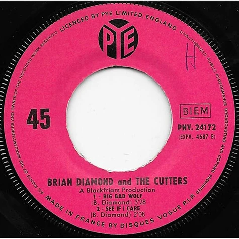 Freddie Lennon / Brian Diamond & The Cutters - That's My Life