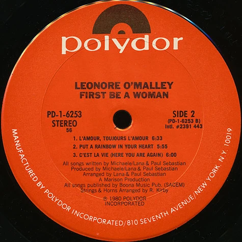 Lenore O'Malley - First Be A Woman