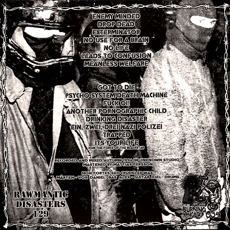 Non Fortes Sed Crudeles - Enemy Minded Black Vinyl Edition