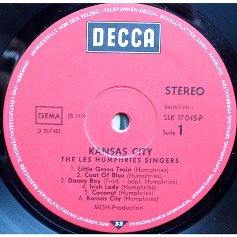 Les Humphries Singers - Kansas City