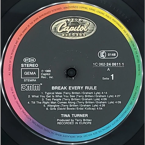 Tina Turner - Break Every Rule