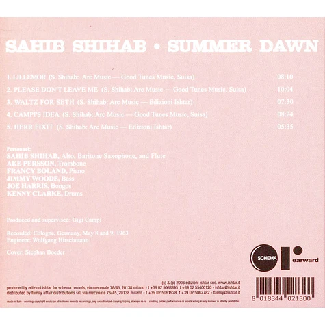 Sahib Shihab - Summer Dawm