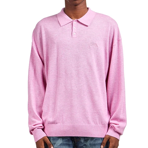 Patta - Knitted Wool Longsleeve Polo Shirt