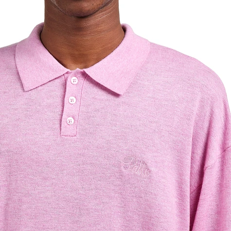 Patta - Knitted Wool Longsleeve Polo Shirt