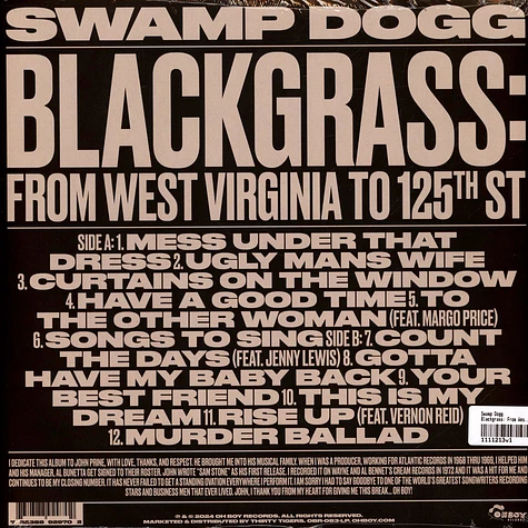 Swamp Dogg - Blackgrass: From West Virginia To 125th St