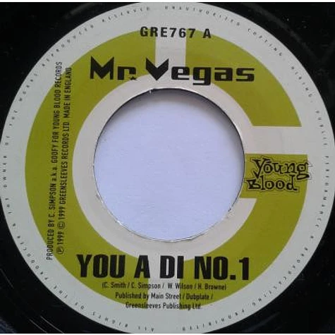 Mr. Vegas / Kiprich - You A Di No. 1/Bellvue