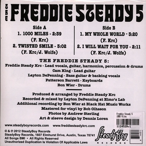 Freddie Steady 5 - 1000 Miles