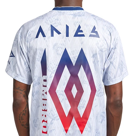 Aries x Umbro - White Roses SS Football Jersey