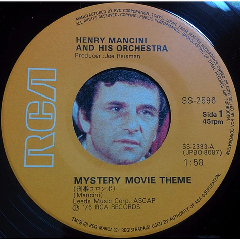 Henry Mancini And His Orchestra - Mystery Movie Theme / The Ironside Theme