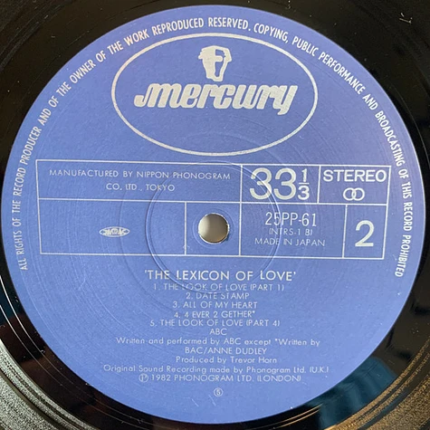 ABC - The Lexicon Of Love