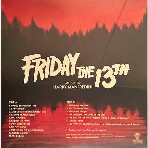 Harry Manfredini - OST Friday The 13th