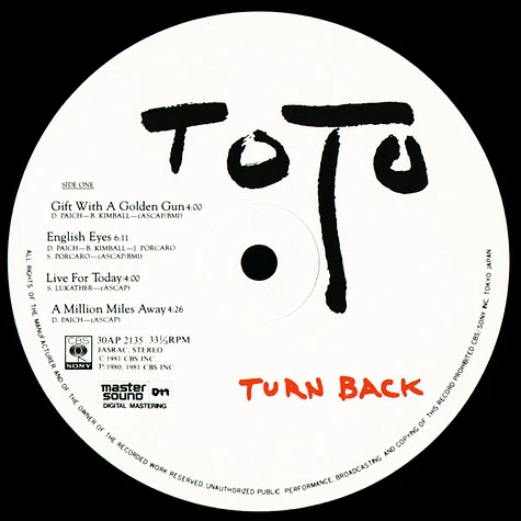 Toto - Turn Back