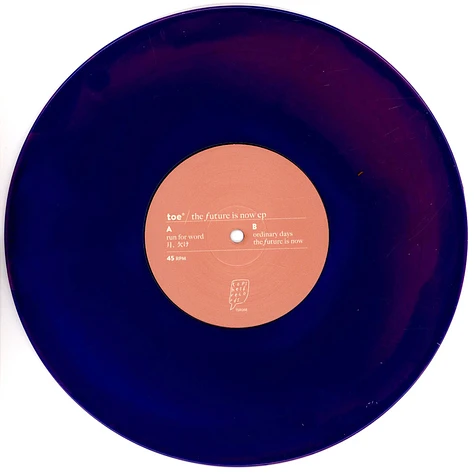 Toe - The Future Is Now Purple & Blue Vinyl Ediiton