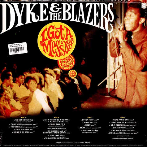 Dyke & The Blazers - Got A Message: Hollywood 1968-1970