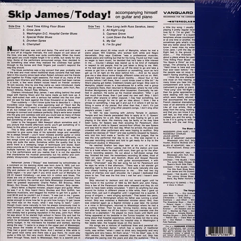 Skip James - Today (Bluesville Acoustic Sounds Series)