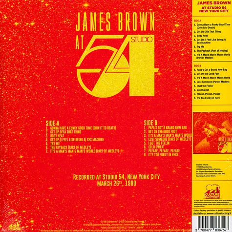 James Brown - At Club 54 Red Vinyl Edition