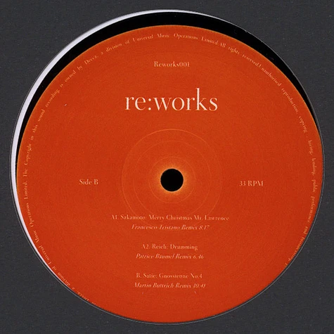 Sakamoto / Reich / Satie - Reworks Volume 1