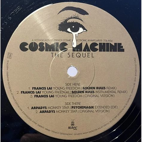 Francis Lai / Arpadys - Cosmic Machine - The Sequel - Original And Remixed Versions - A Voyage Across French Cosmic & Electronic Avantgarde (70s-80s)