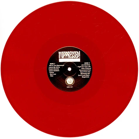 Oppressed - Oi! Oi! Music! Red Vinyl Edtion