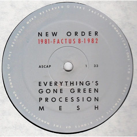 New Order - 1981-1982