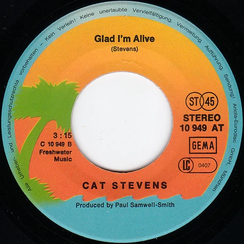 Cat Stevens - Morning Has Broken / Glad I'm Alive