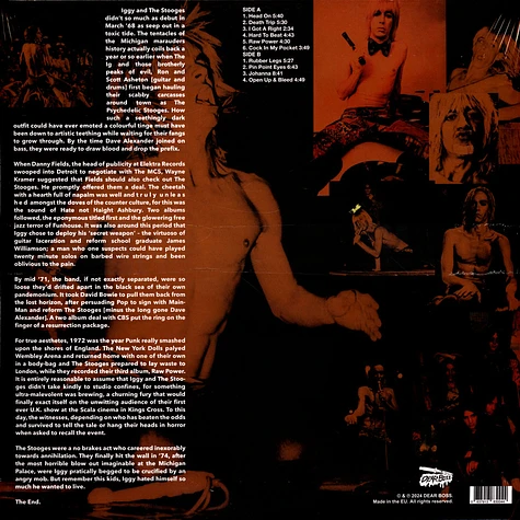Stooges - Keep Me Safe, Keep Me Sane: Rare Tracks 1972 Colored Vinyl Edtion