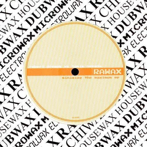 Robert Drewek Vs Tomie Nevada - Minimize The Maximum EP White Vinyl Edition