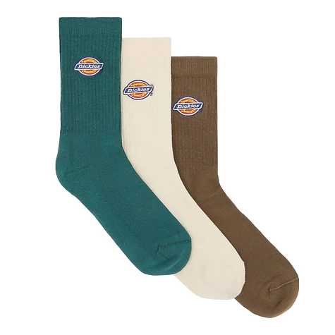 Dickies - Valley Grove Embroidered Socks (3 Pack)