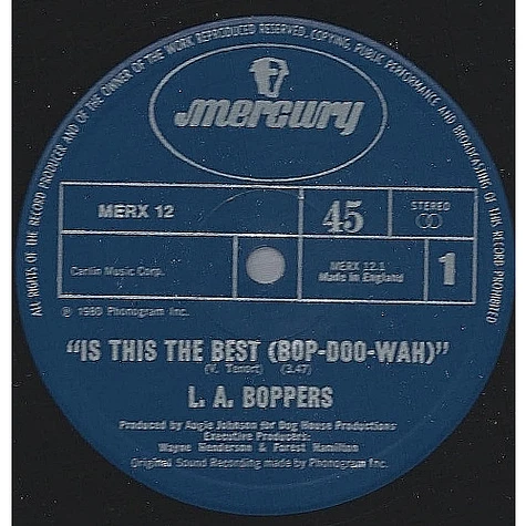 L.A. Boppers - Is This The Best (Bop-Doo-Wah)