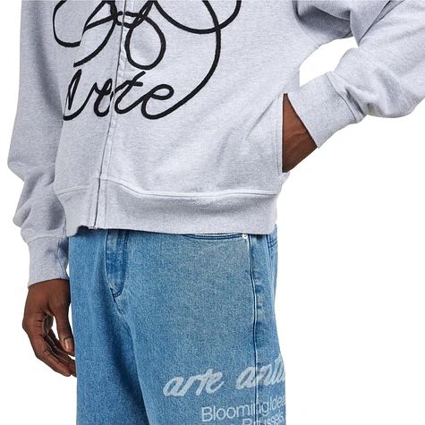 Arte Antwerp - Flower Logo Zip Hoodie