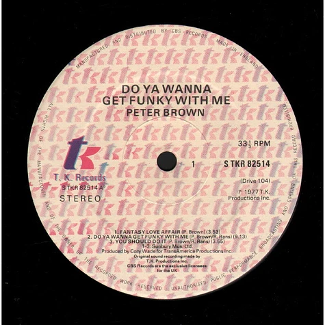 Peter Brown - Do Ya Wanna Get Funky With Me?