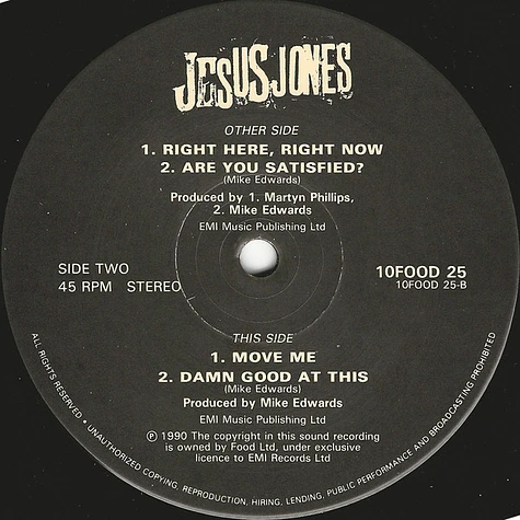 Jesus Jones - Right Here, Right Now