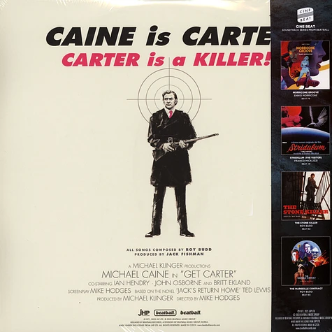 Roy Budd - Get Carter: Expanded 2LP Black Vinyl Edition